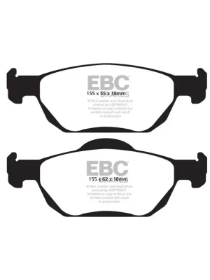 Značkový DP42000R Brake Pads YELLOWSTUFF EBC Brakes for Honda Accord CU1 Accord CU3 Accord CW3