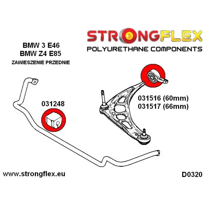 036145B: Kompletní sada zavěšení BMW E46 BMW e46 Top Prodej
