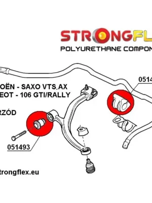 051429A: Silentblok předního stabilizátoru SPORT Peugeot 106 Nejlepší Volba