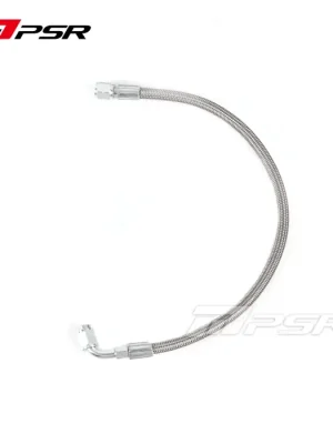 Horká Nabídka Pulsar PSR Universal Performance Turbo Oil Feed Line 4AN - 4AN 90 Degree Straight Steel Braided 43cm