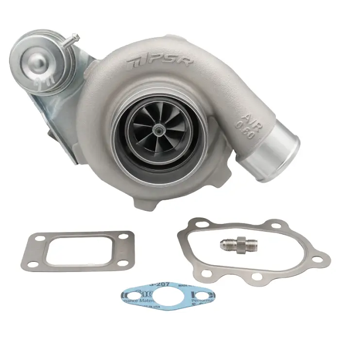 Nejprodávanější Turbodmychadlo Pulsar PSR 2860 Gen2 475KM .86 T25 Inlet 5-Bolt Outlet IWG Stamping Actuator 11,6PSI Kuličková ložiska