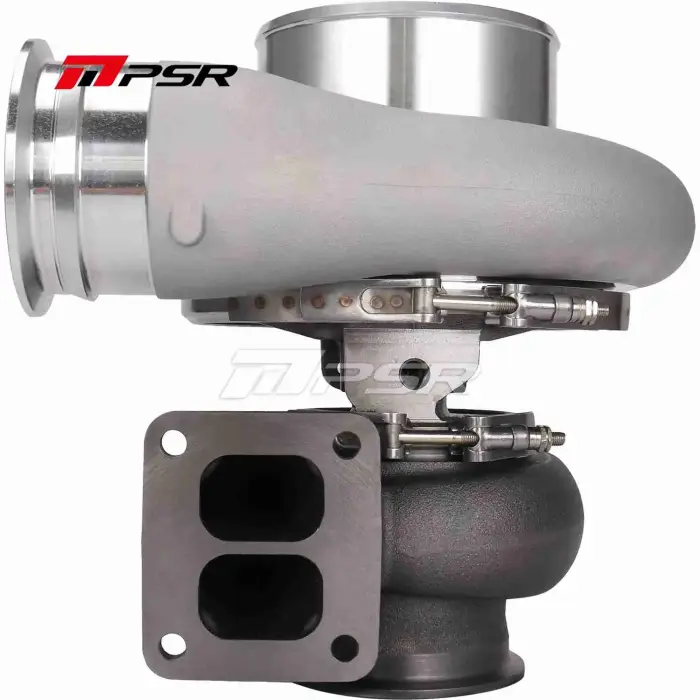 Cenová Bomba Turbocharger Pulsar PSR 485 1.45 T6 Divided Inlet 3/4" Marmon Outlet Turbine Wheel 101/91.3mm Journal Bearing Curved Point Milled