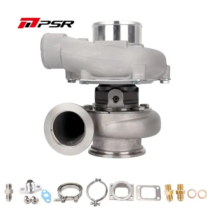 Turbocharger Pulsar PSR 3576 Gen2 .82 Stainless Steel Adapter T3 Inlet 3" V-Band Outlet Ball Bearing Cenová Bomba