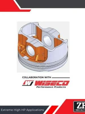 Kované písty ZRP 1400HD by Wiseco Mitsubishi 4G63 EVO 4-9 Bore - 85.5mm 9.0:1 / 8.52:1 88mm x 156mm Speciální Cena
