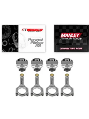 Nejlepší Cena Kované písty Wiseco + ojnice Manley pro Mazda Miata B6 1.6l Turbo 16V 79.00mm CR 8.65