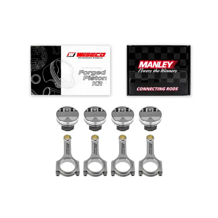 Nejlepší Cena Kované písty Wiseco + ojnice Manley pro Mazda Miata B6 1.6l Turbo 16V 79.00mm CR 8.65