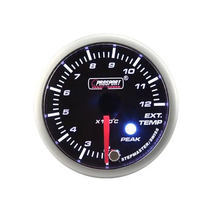 Budík EGT Prosport série Stepper Motor Peak 52mm Zelený Sezónní Sleva