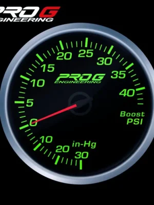 Oblíbený Budík tlaku turba Pro G Race Series RS, 40 PSI Zelený 60mm