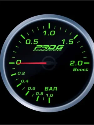 Budík tlaku turba Pro G Race Series RS, 2 Bar Zelený 60mm Nakupujte Hned