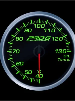 Sezónní Sleva Budík teploty oleje °C Pro G Race Series RS, Zelený 60mm