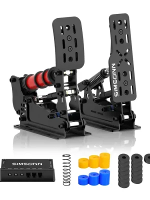 Pedalbox SIMSONN Pedály závodního simulátoru Plus X Simulation Simracing – Černý Finální Výprodej