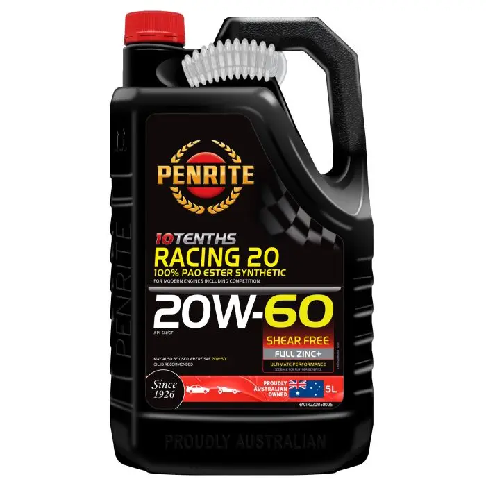 Motorový olej Penrite Racing 10 20W-60 PAO ESTER Full Synthetic 5L Hit Sezóny