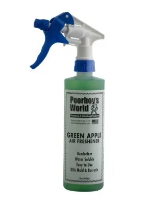 Expresní Doručení POORBOY'S WORLD Air Freshener - Green Apple vůně do auta osvěžovač vzduchu s vůní zeleného jablka 473ml