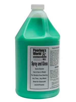 POORBOY'S WORLD Spray & Gloss quick detailer dodává lesk 3784ml Vrácení Zdarma