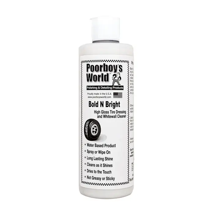 Přímo Od Výrobce POORBOY'S WORLD Bold N Bright Tire Dressing na pneumatiky 473ml