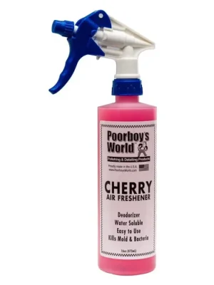 Vrácení Zdarma POORBOY'S WORLD Air Freshener - Cherry vůně do auta osvěžovač vzduchu s vůní třešně 473ml