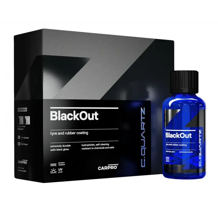 Vrácení Zdarma CAR PRO CQuartz Black Out ochranný povlak na pneumatiky a gumové prvky 50ml