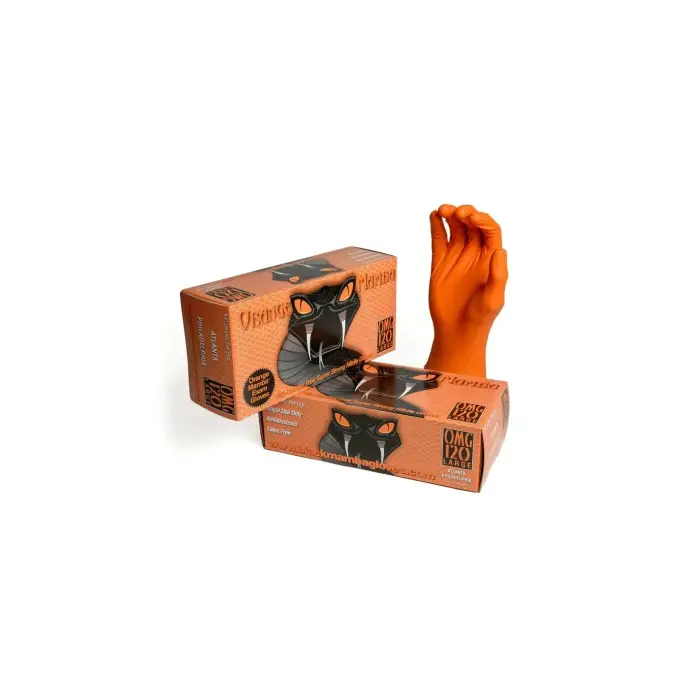 Odeslání Ihned ORANGE MAMBA Nitrile Gloves SIZE L