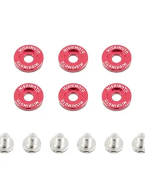 Nová Kolekce Mishimoto Fender Washer Kit Small 6pcs Red